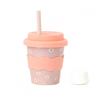 Baby Chino Cup | Pink Daisy | 4 oz